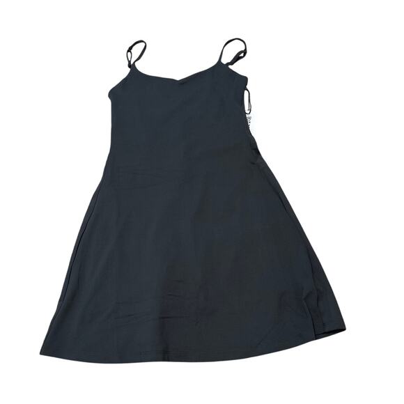 Girlfriend Collective 6101 Juliet Strappy Dress Black Size Small New - Picture 1 of 4